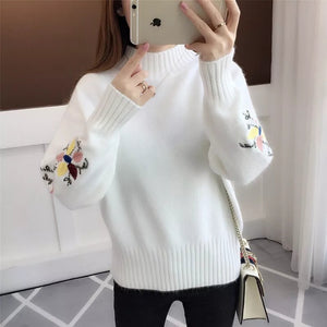 Beautiful Embroidery Sweater tops
