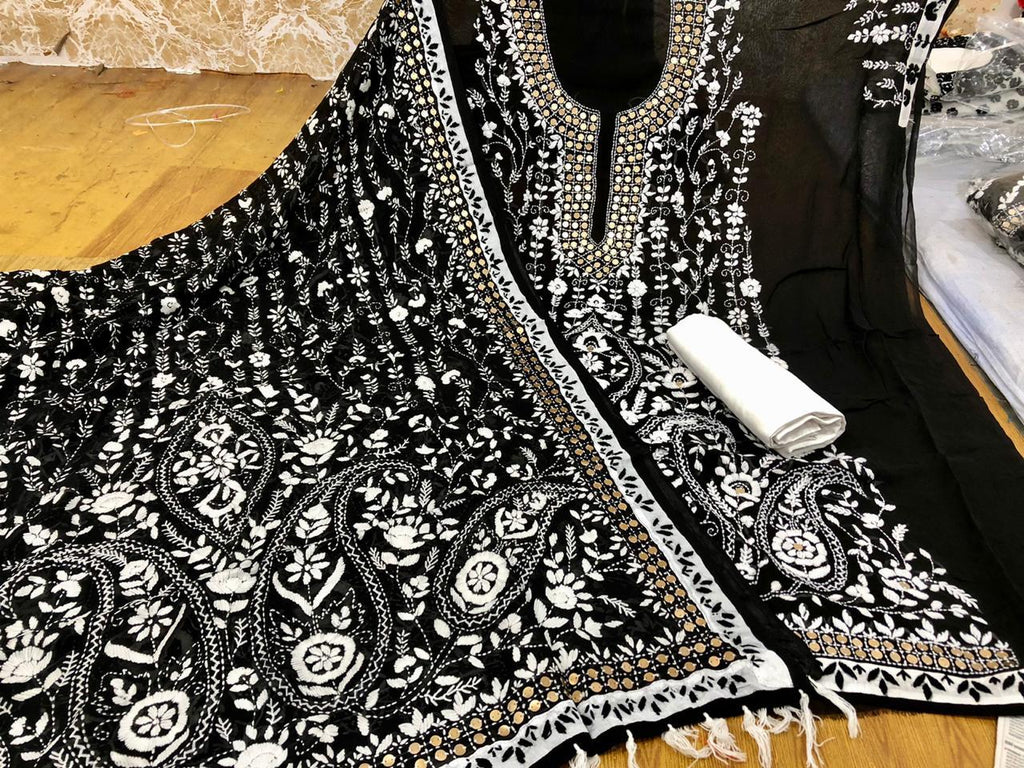 White and Black Georgette Collection