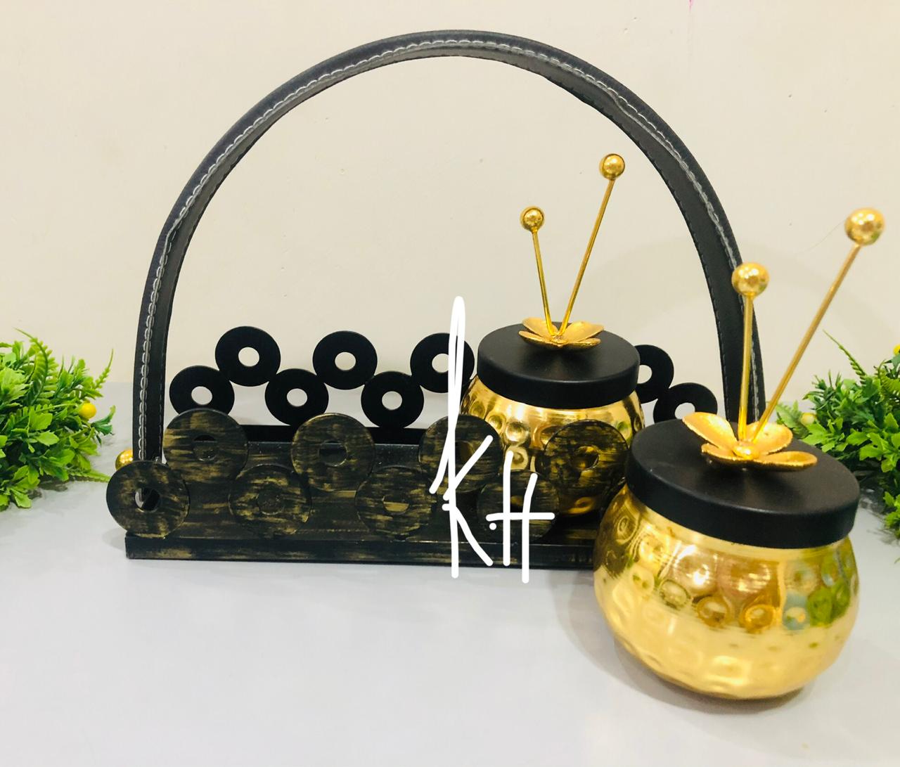 Platter Dry fruit/Snack Set (Mix Metal)