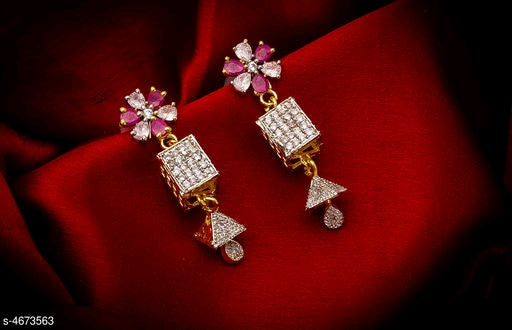 Trendy Gold Plated Women's Earrings M10