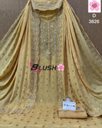 Dola Silk Suit with hand embroidery