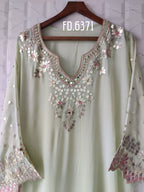 Georgette Semi-stitched Shirt and Sharara