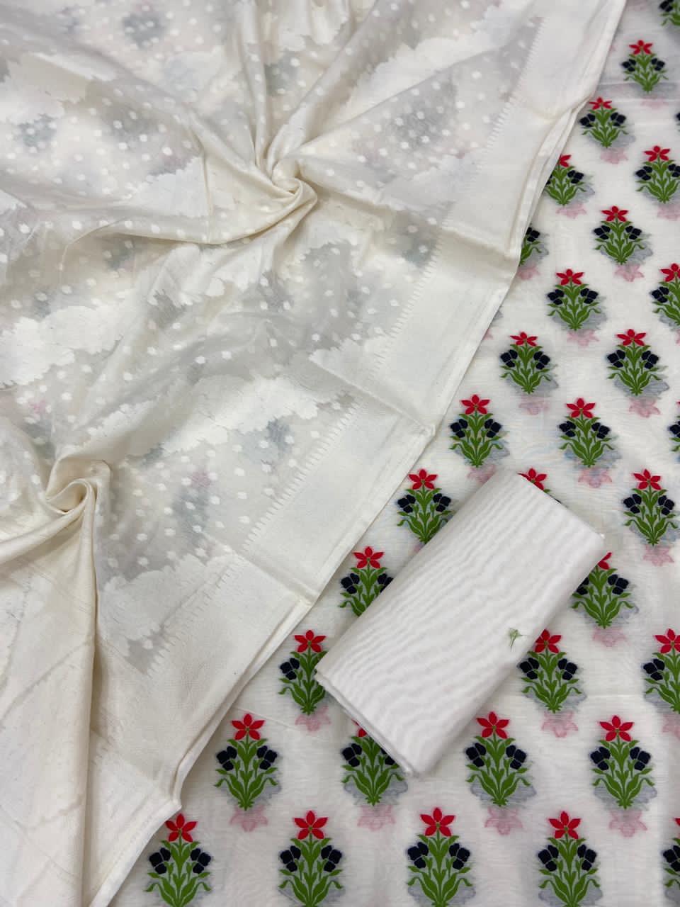 Handloom Chanderi Jamdani Patola