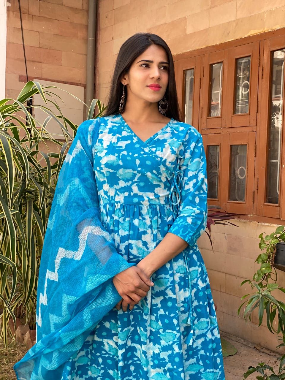 Angrakha Style Organic Cotton Suits