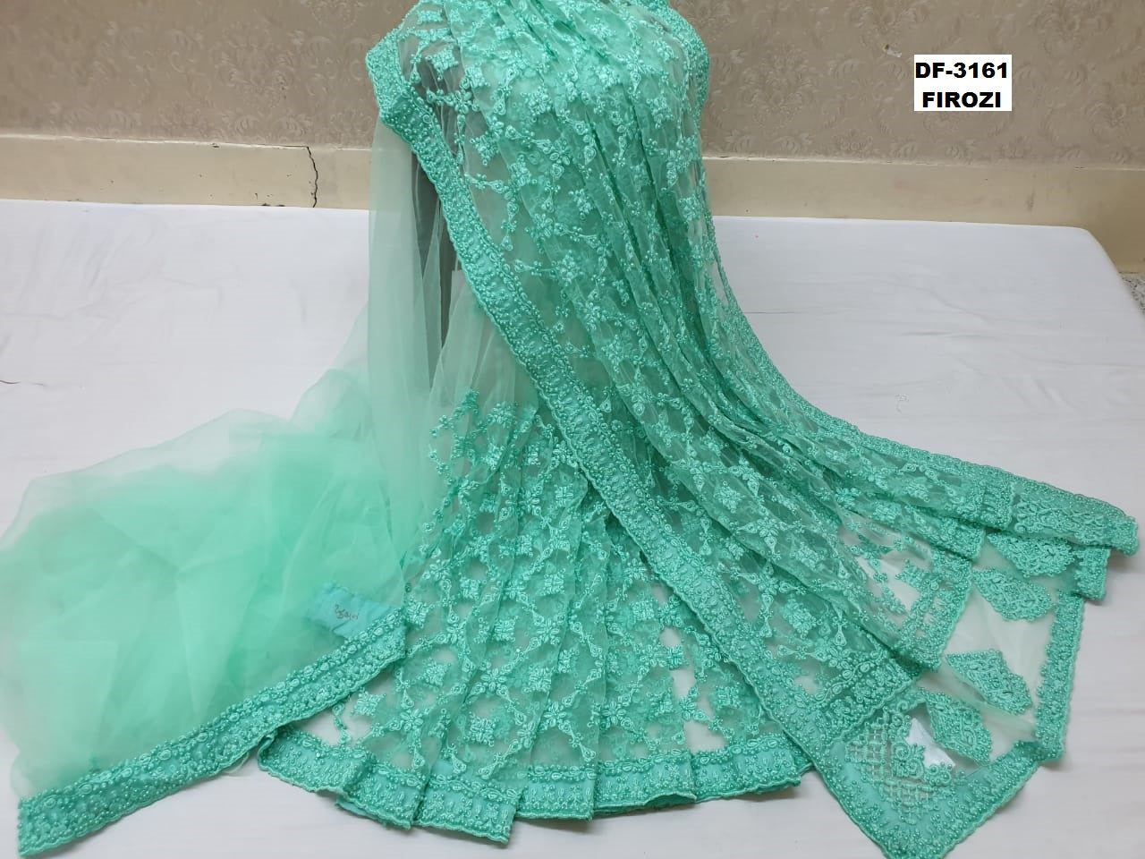 Net Designer Saree with embroidery