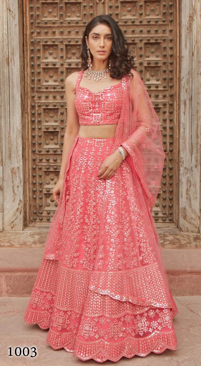 Organza Silk Lehengas