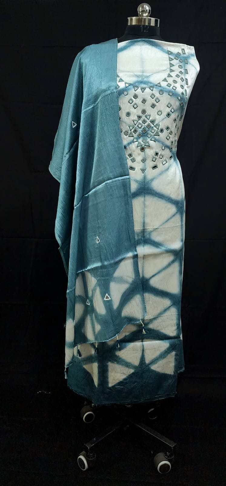 Mashru Silk Tie n Dye 2 Piece Sets
