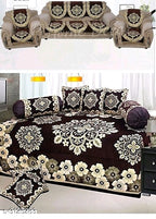 Elite Attractive Diwan Sets and Sofa Covers Combo Vol 1 M8