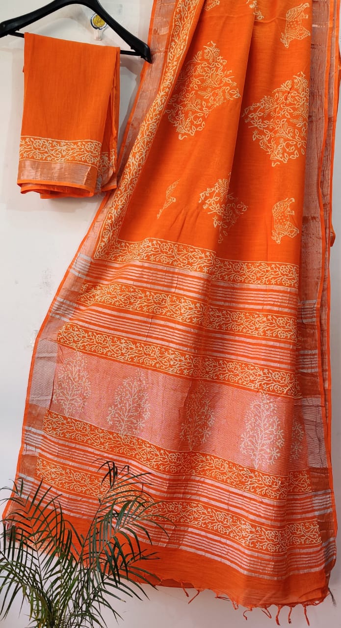 Mix-up collection Bagru Sarees