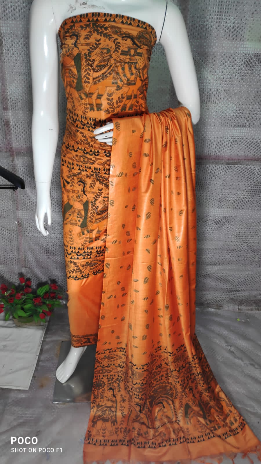 Madhubani Katan Silk Suits