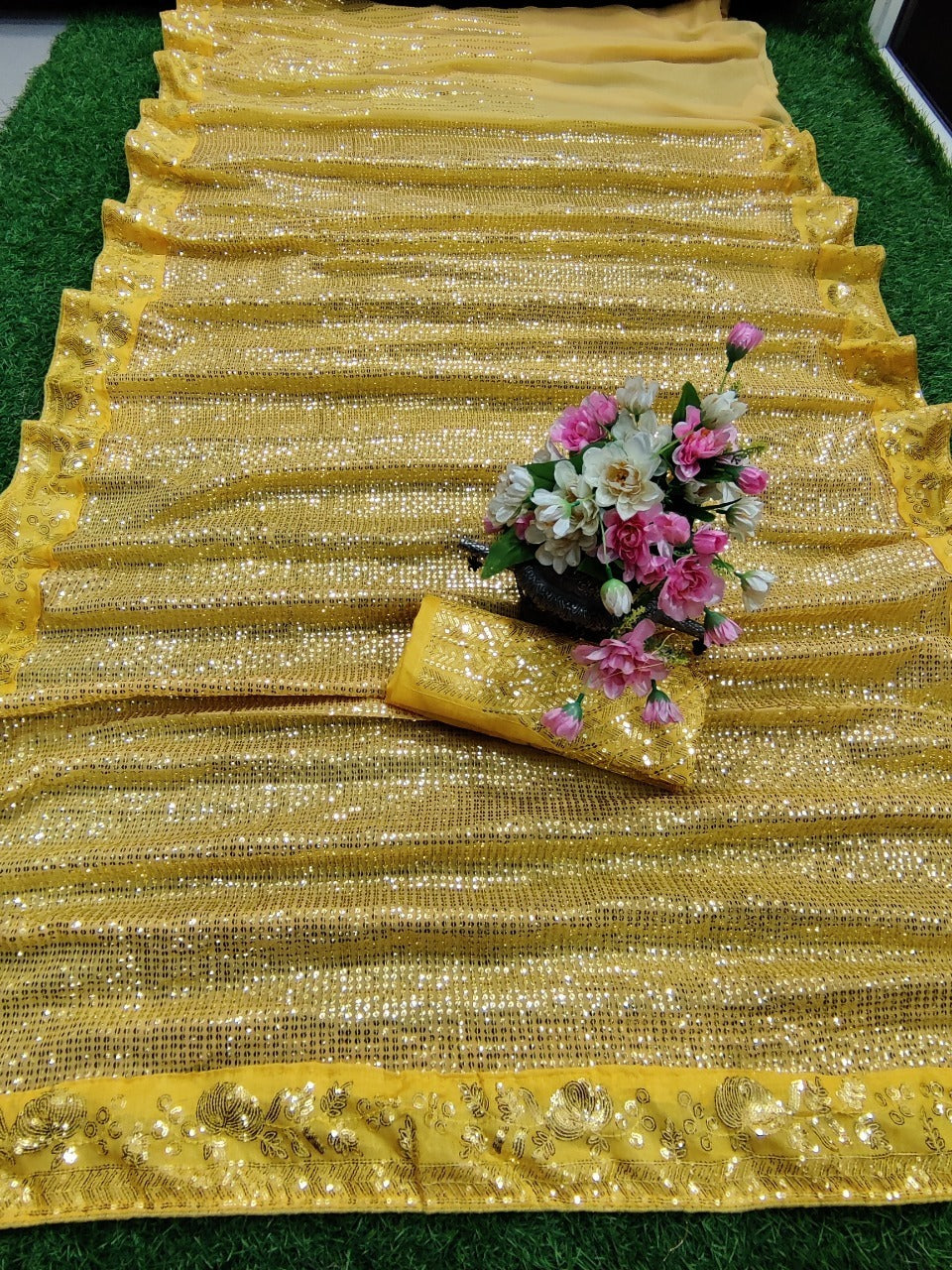 Pretty Sequins Dinner Sarees