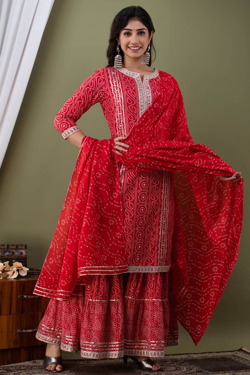 Beautiful Sharara Set with Gota