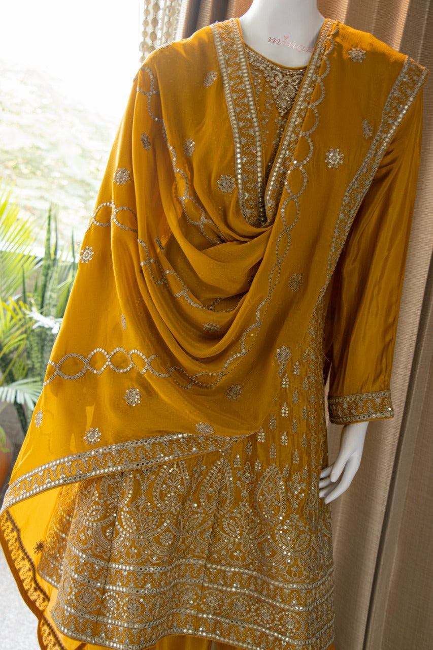 Chinnon Short Anarkali with Salwar