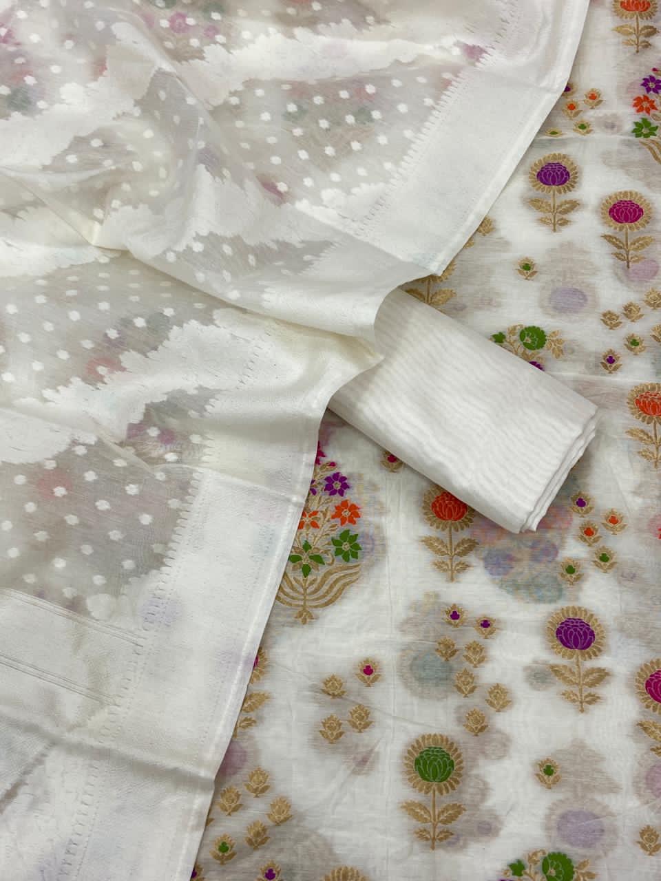 Handloom Chanderi Jamdani Patola