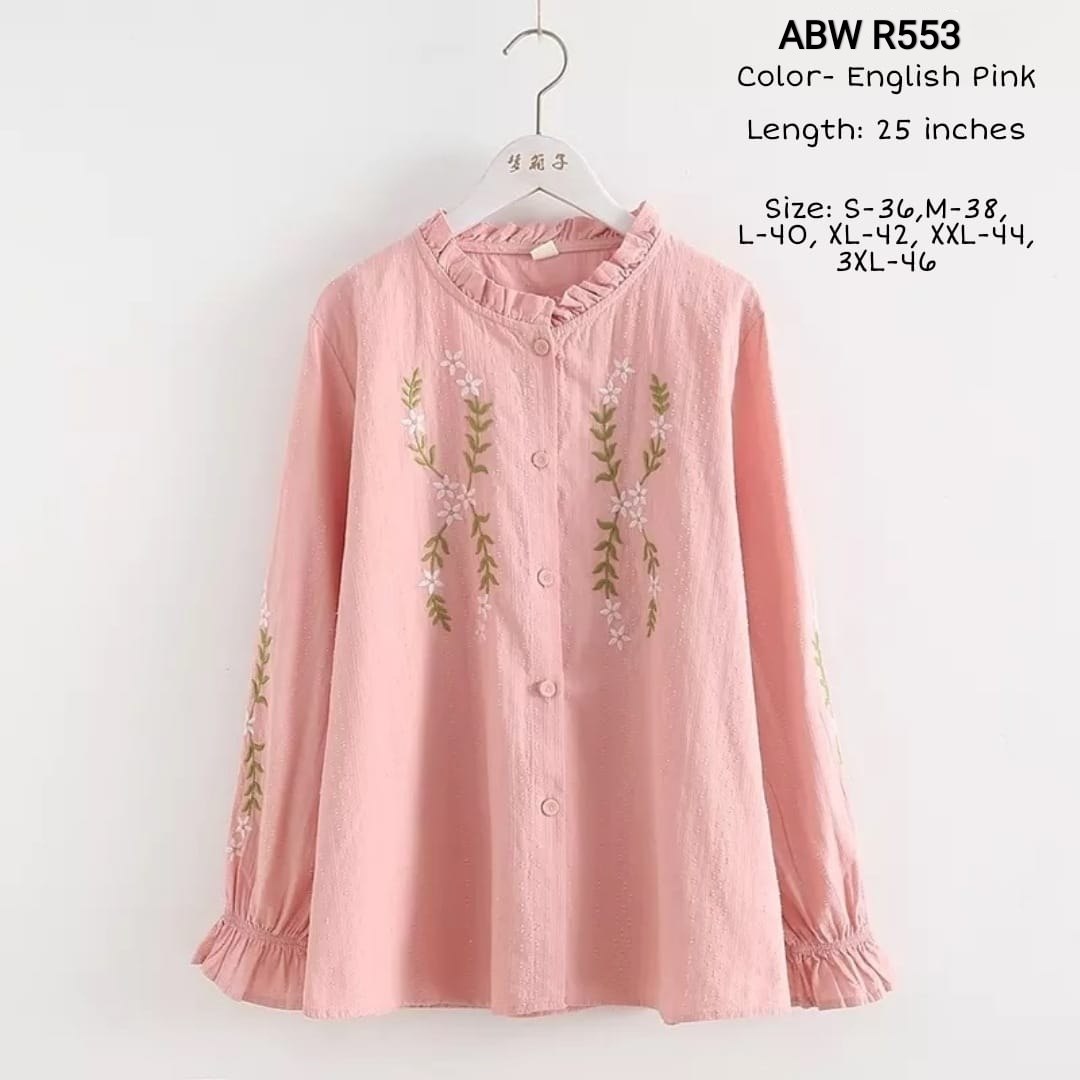 Embroidered Cotton Tops