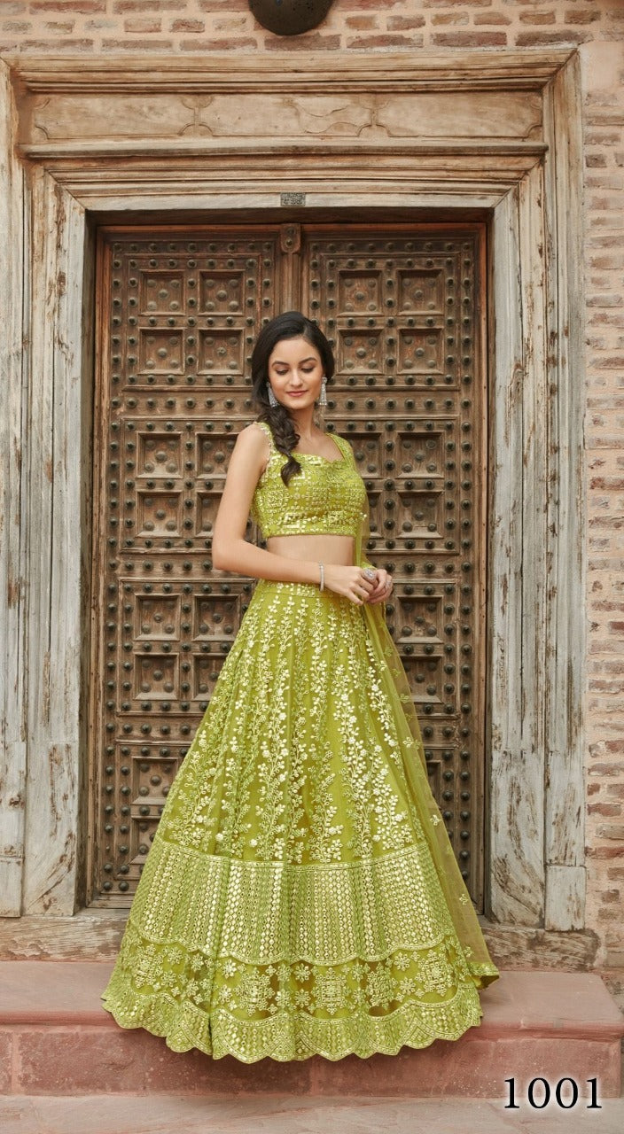Organza Silk Lehengas