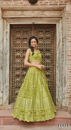 Organza Silk Lehengas