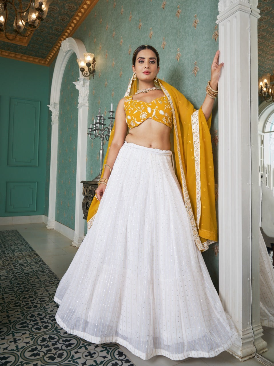 Beautiful Sequins Lehenga Choli Collection