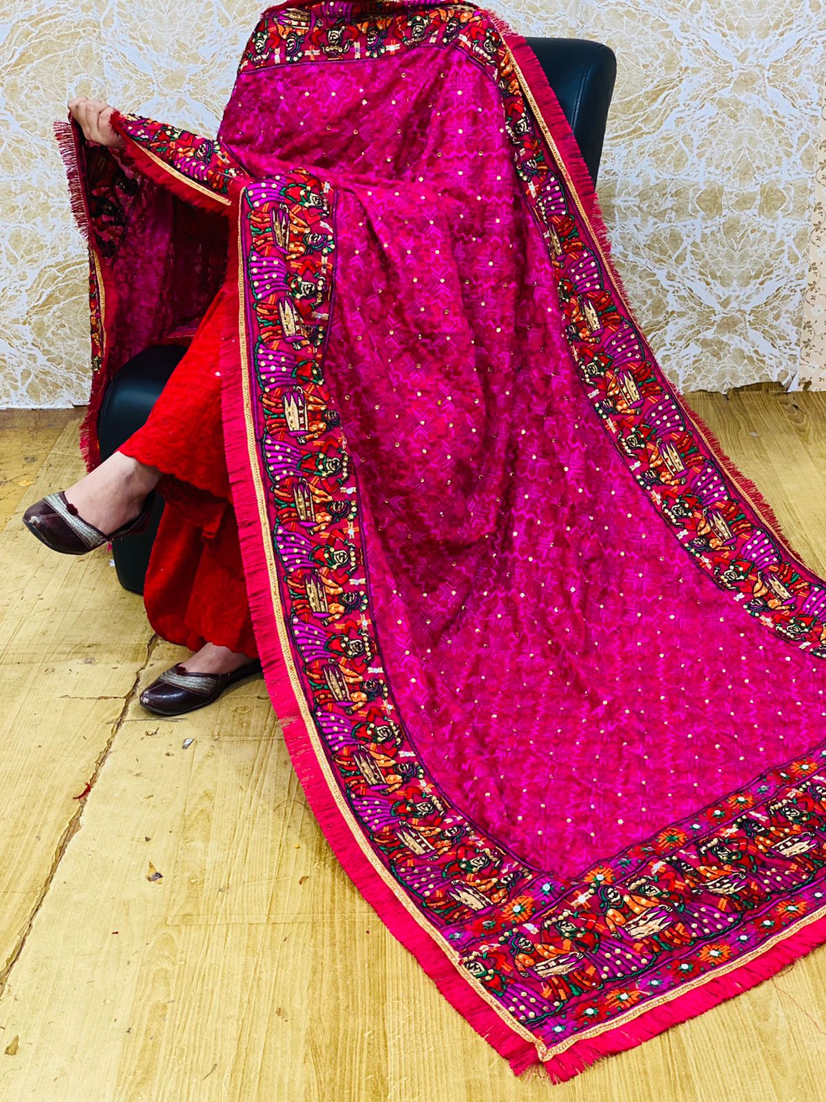 Full Jaal Phulkari Dupattas