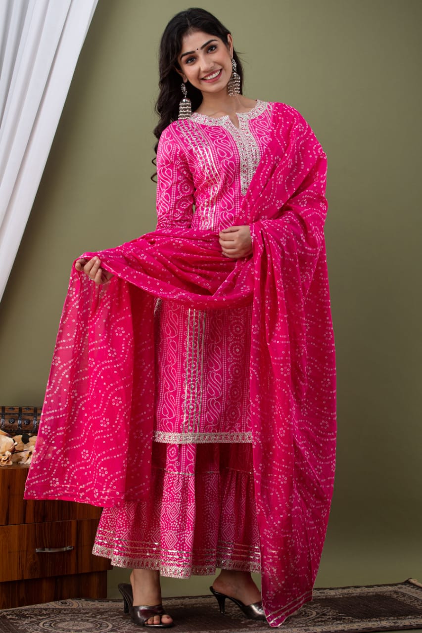 Beautiful Sharara Set with Gota