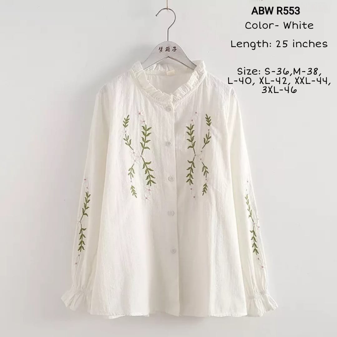 Embroidered Cotton Tops