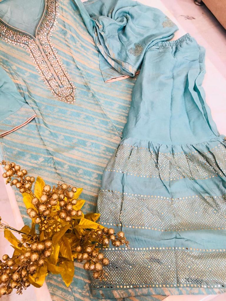 Benarsi Suit with Georgette Dupatta