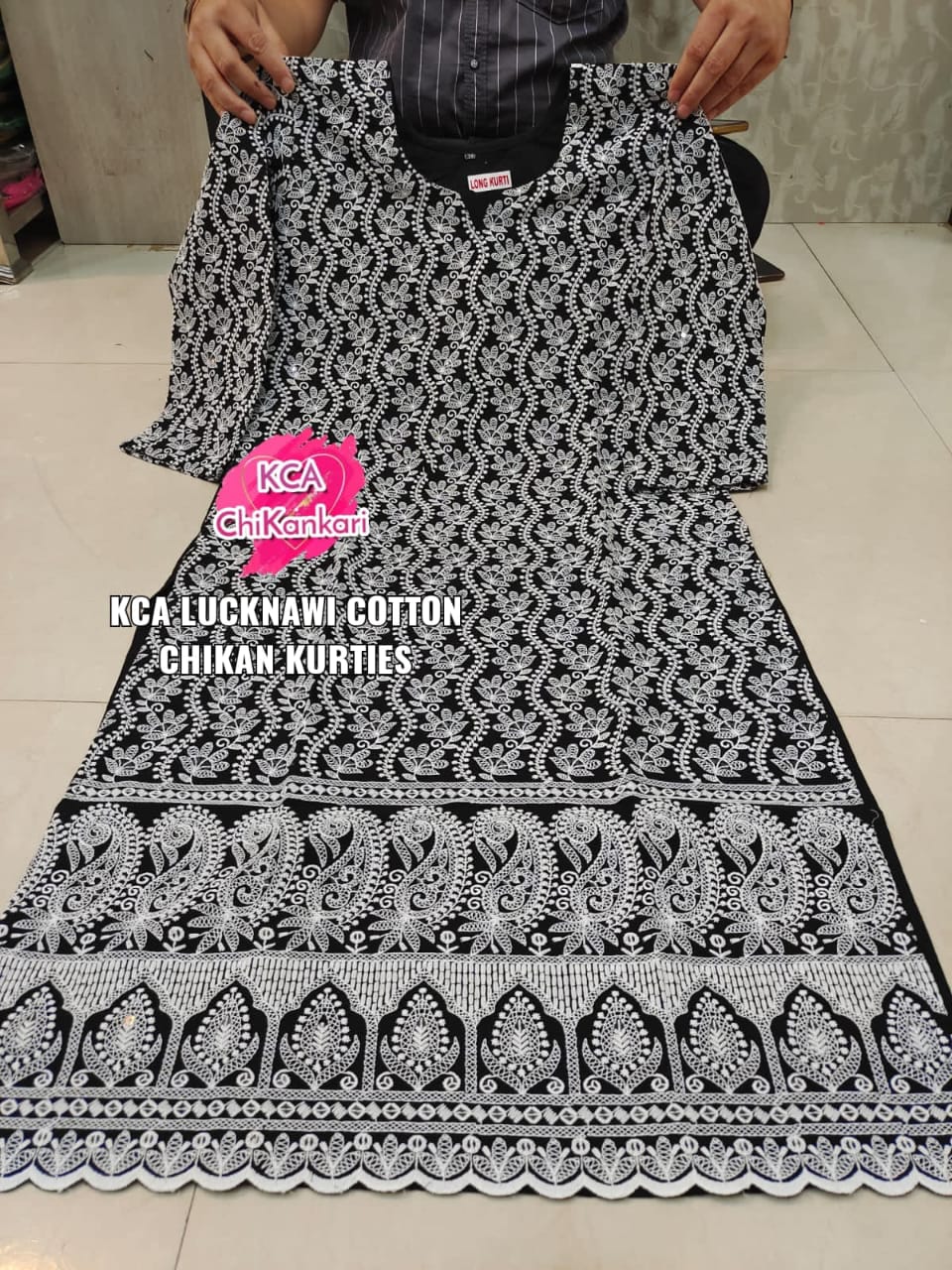 Lucknowi Chikan Long Kurti