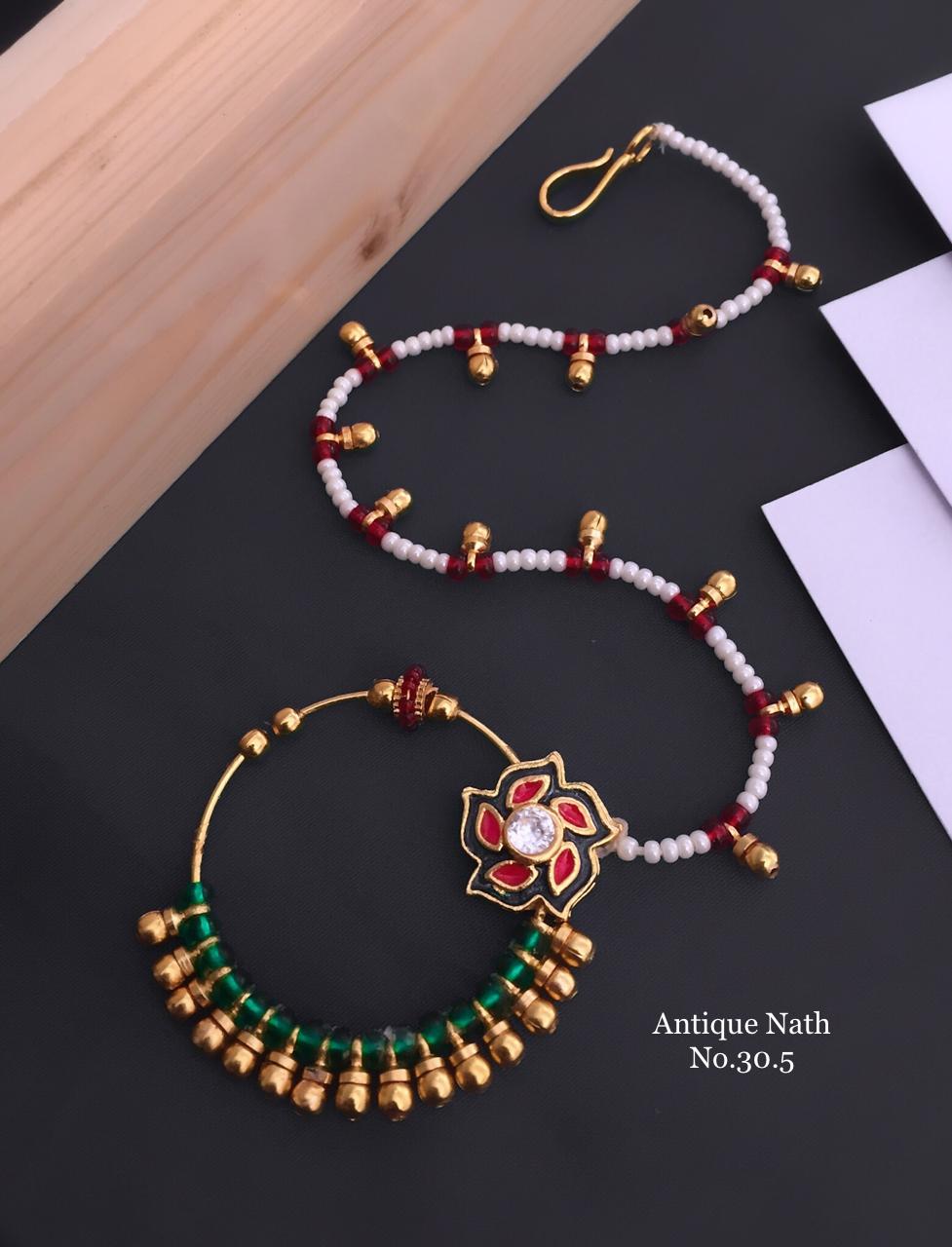 Antique Nose Ring (Nath)