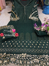 Load image into Gallery viewer, Chinnon Silk Suit with badla work