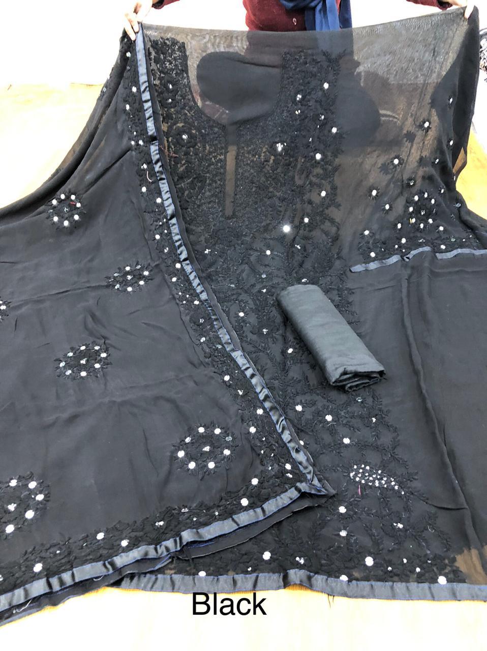White and Black Georgette Collection