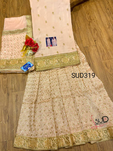 Uppada Silk with embroidery butti