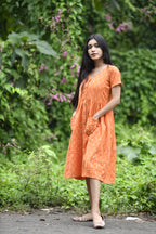 Button Down Ikat Dress