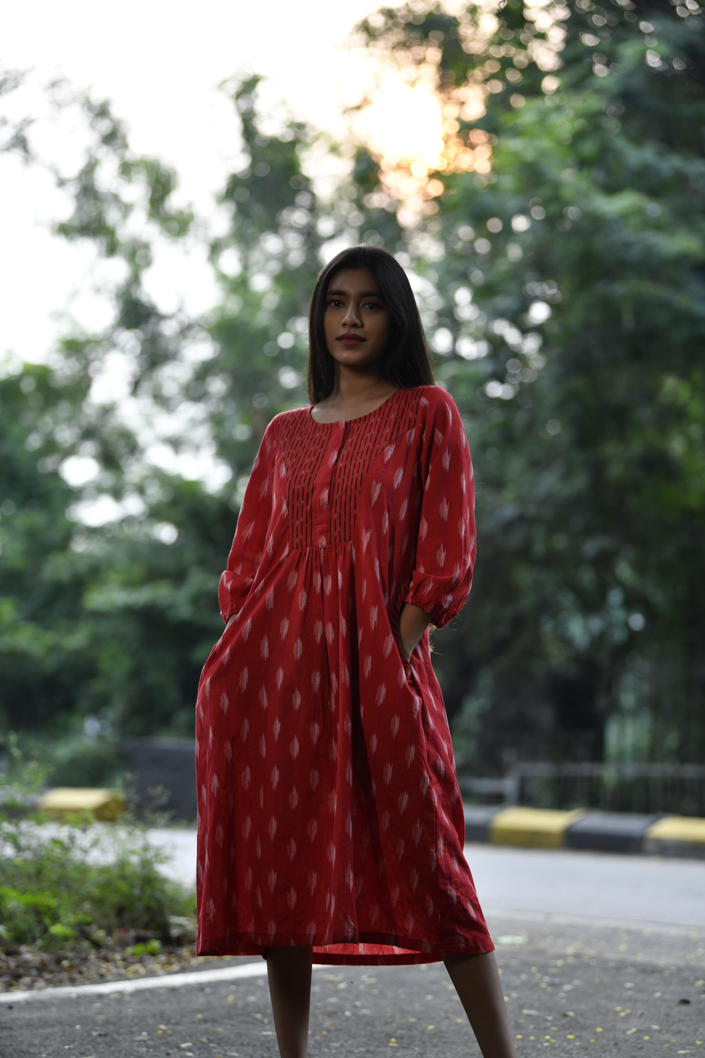 Easy Fit Ikat Dress