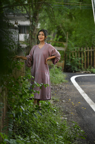 Easy Fit Handloom Peacock Dress