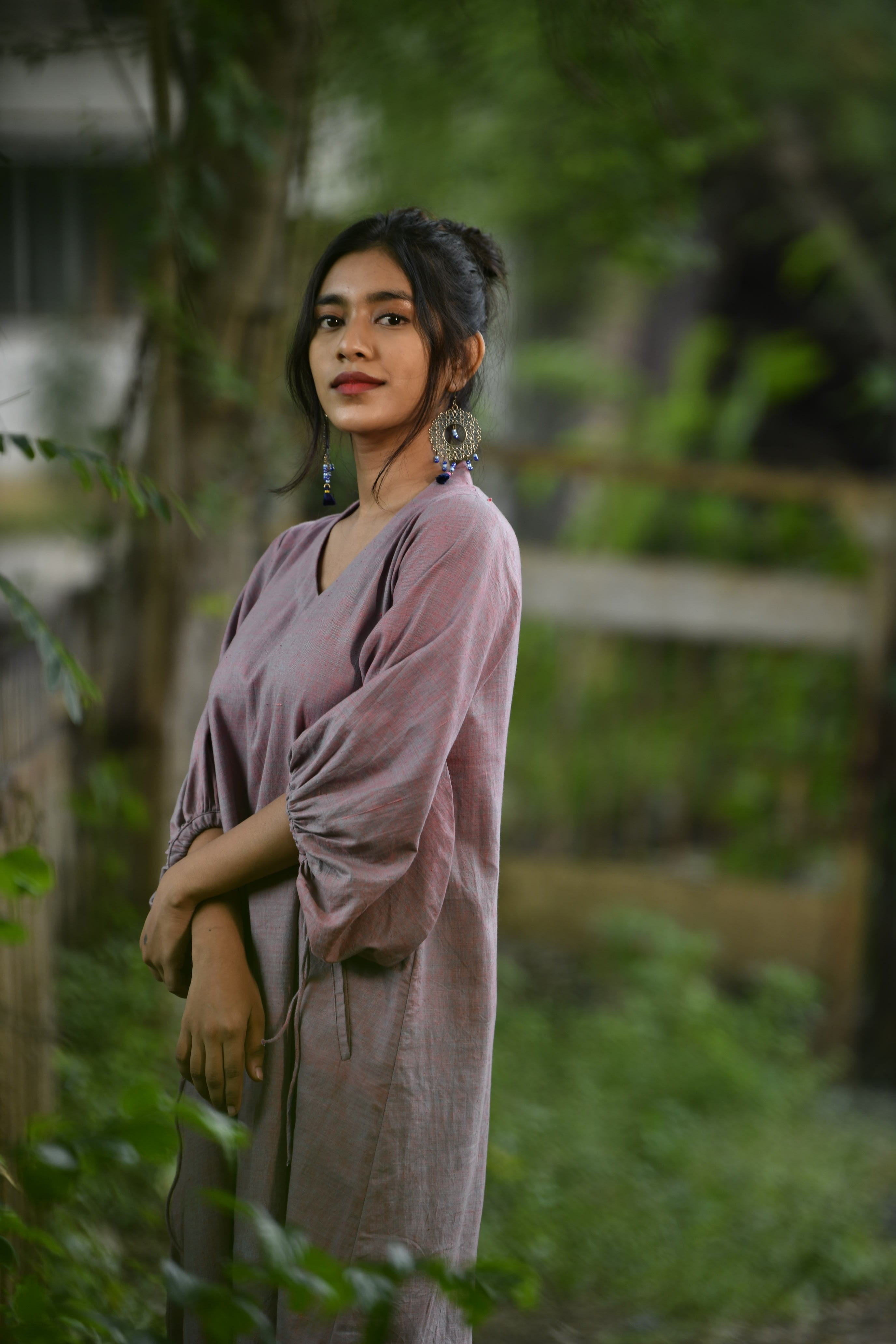 Easy Fit Handloom Peacock Dress