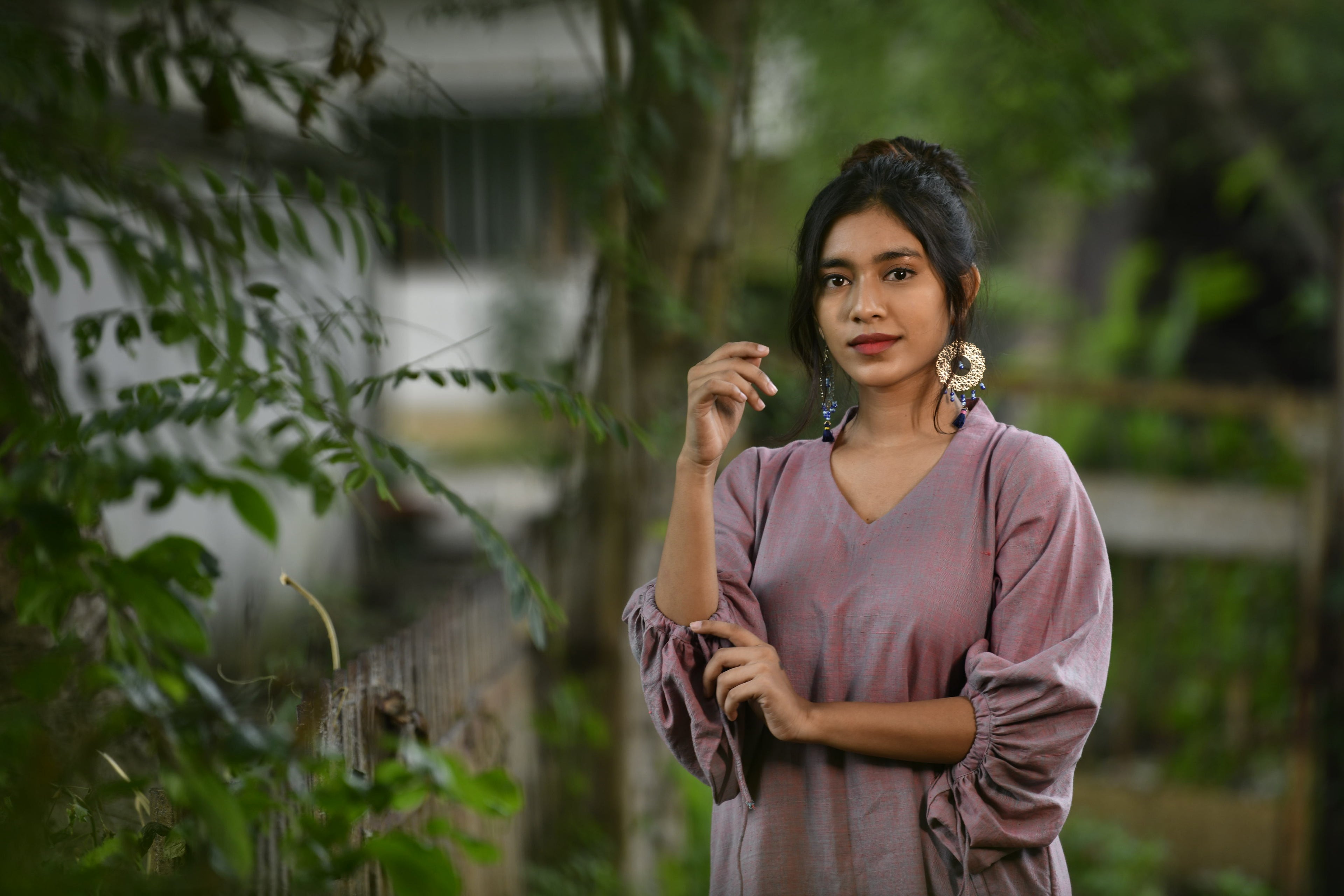 Easy Fit Handloom Peacock Dress