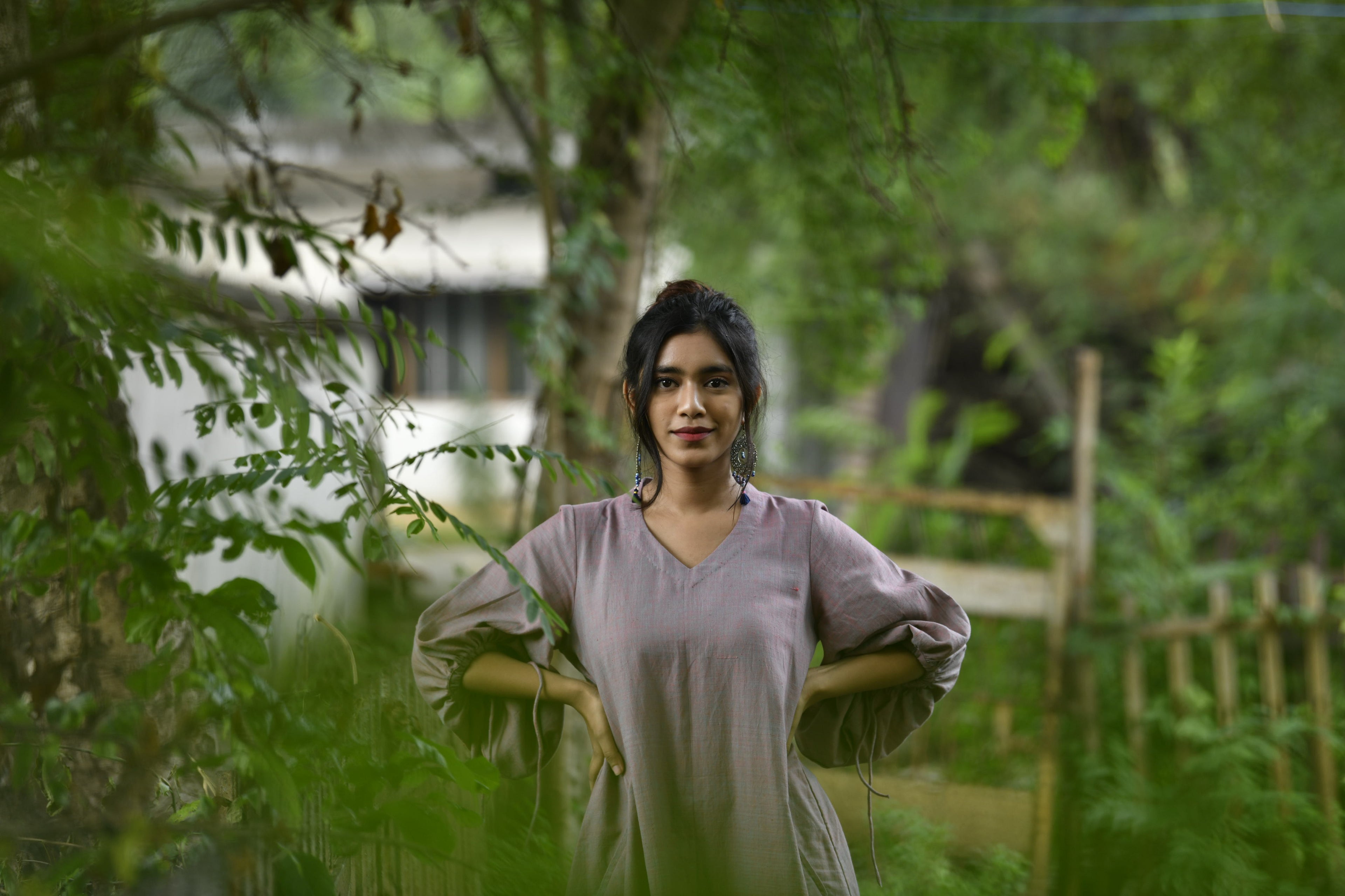 Easy Fit Handloom Peacock Dress