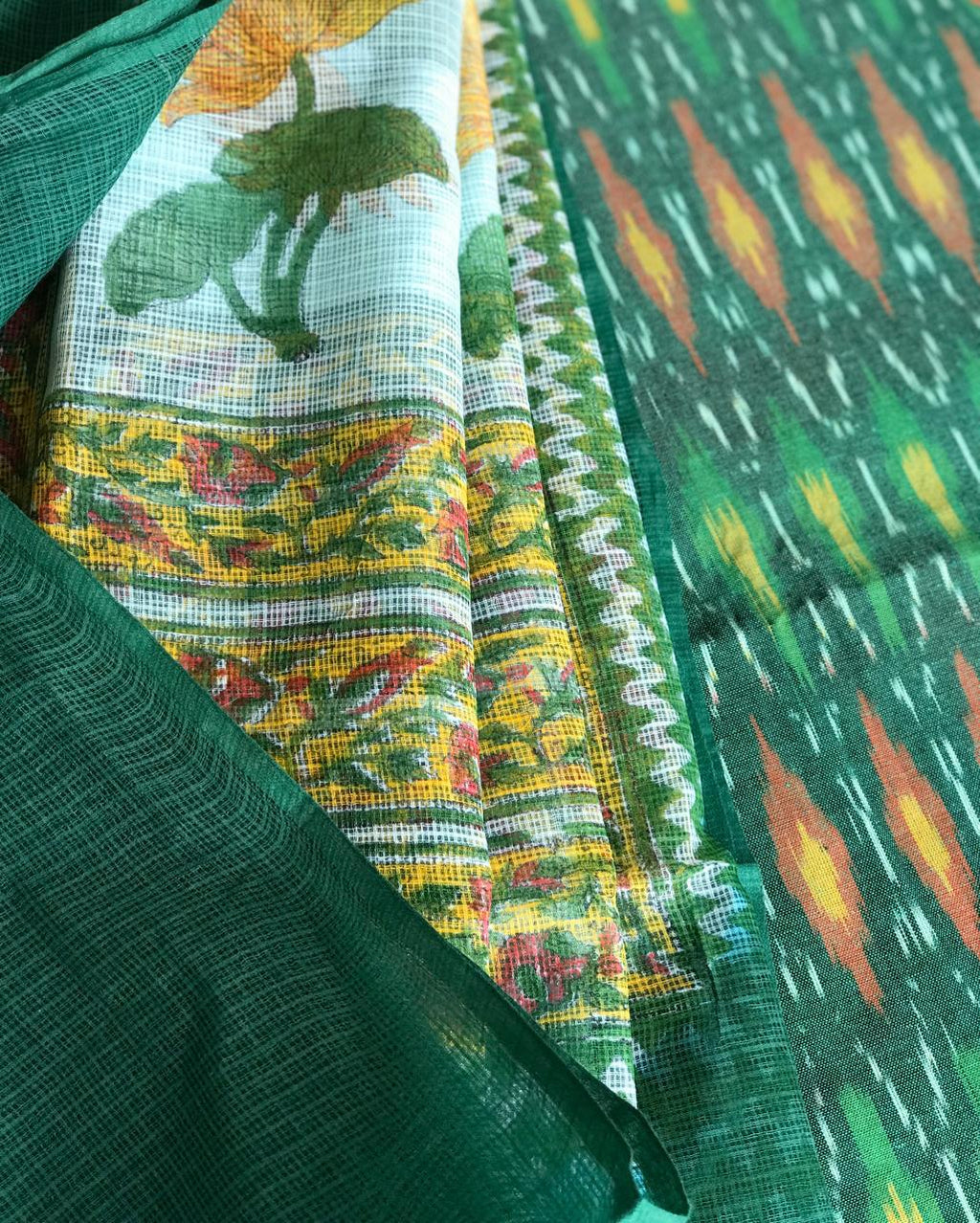 Ikat Handblock Printed Suits