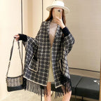 Sleeves Poncho/Shawl Woven