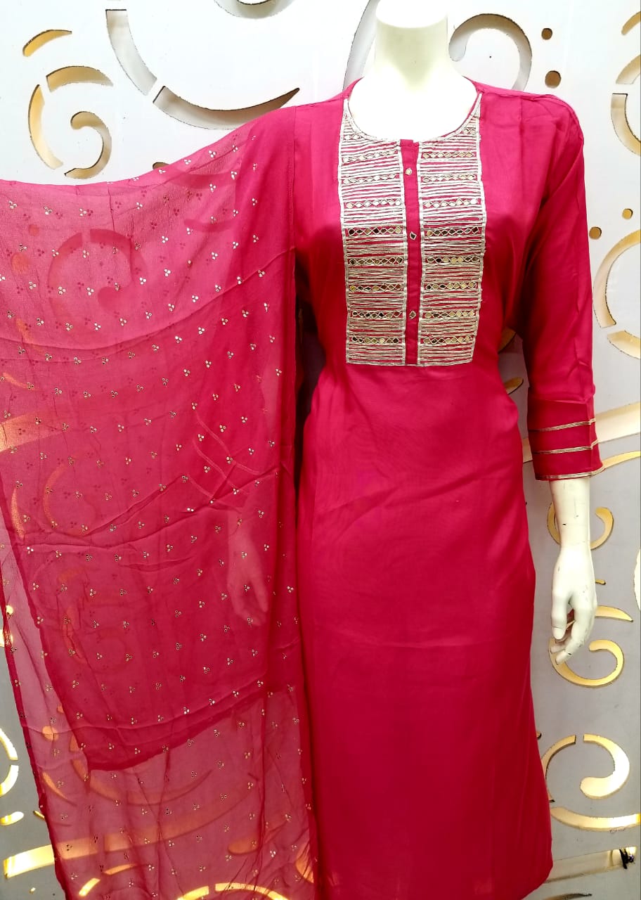 Muslin Embroidery Suit 1