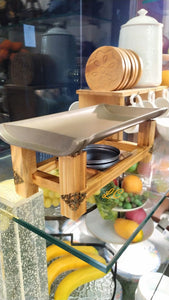 SIZZLER TRAY WITH STAND & WARMER