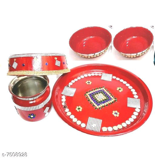 Pooja Thalis & Plates (Karwachauth)