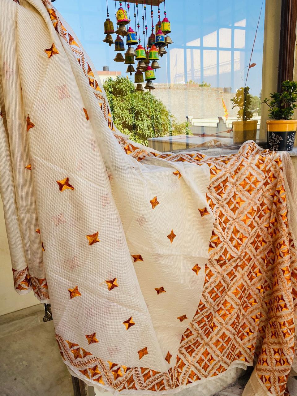 Kota Doriya Embroidered Saree