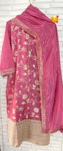Load image into Gallery viewer, Chanderi Silk Semi Stitched Suit
