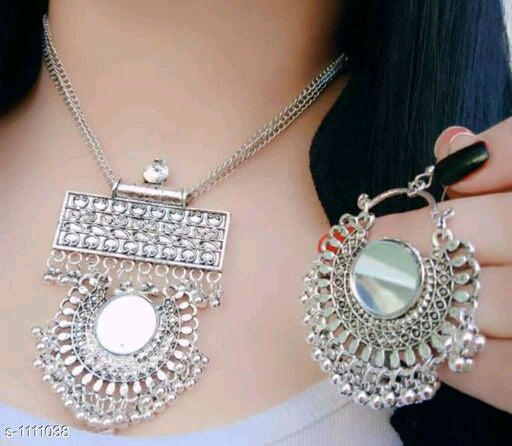 Oxidized Silver Jewelry Set 1