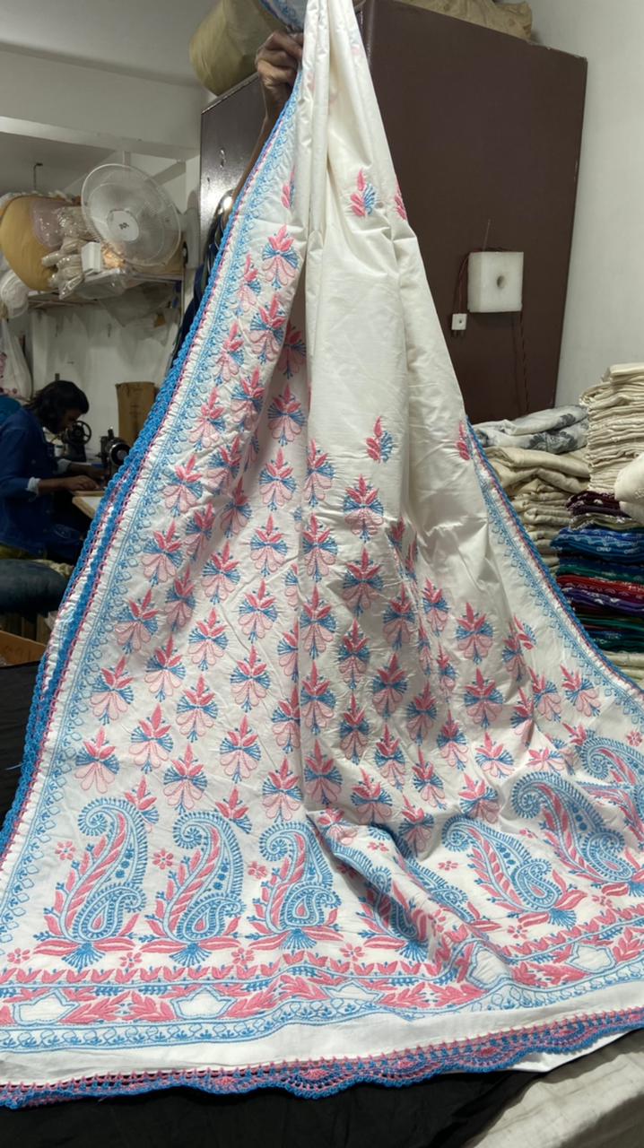Chikankari Kota Doriya Sarees