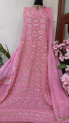 Viscose Georgette Gorgeous Chikankari Kurta n Dupatta Set