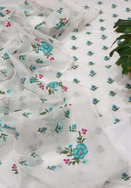 Beautiful embroidered Kota doriya suit