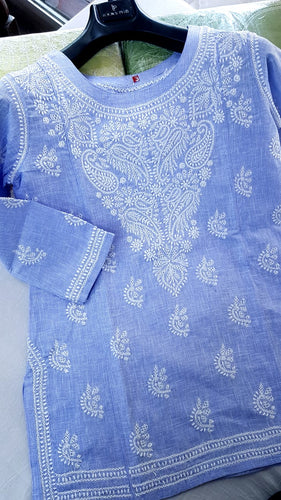 Chikankari Cotton tops