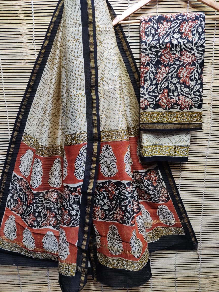 Dabu Hand Block Printed Suits